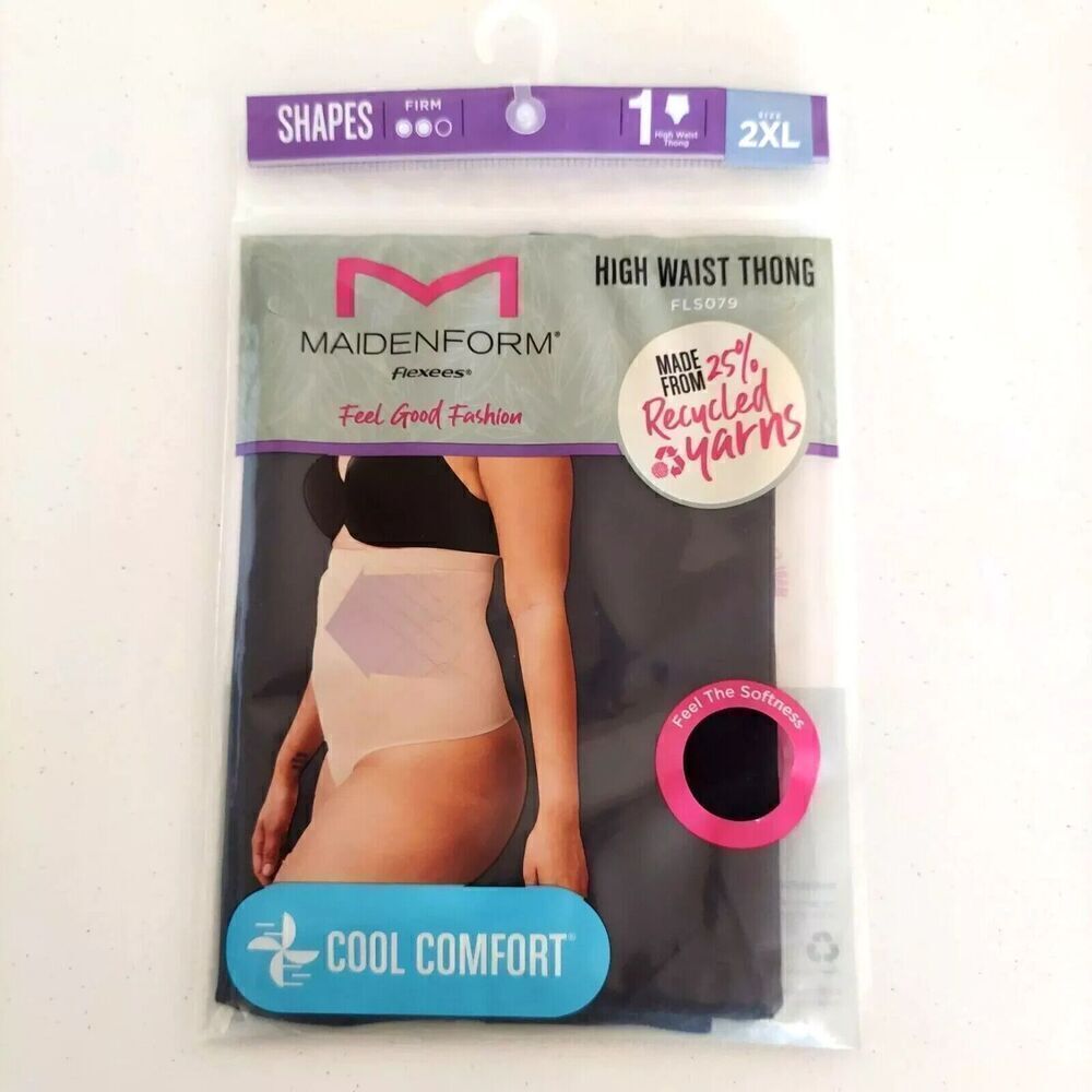 Maidenform BLACK High Waist Flexees Feel Good Fashion Size 2XL